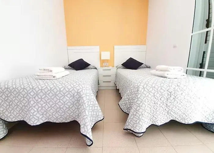 公寓 Spacious Sunny Terrace Duplex House 2 Bedrooms 科斯塔卡莱塔